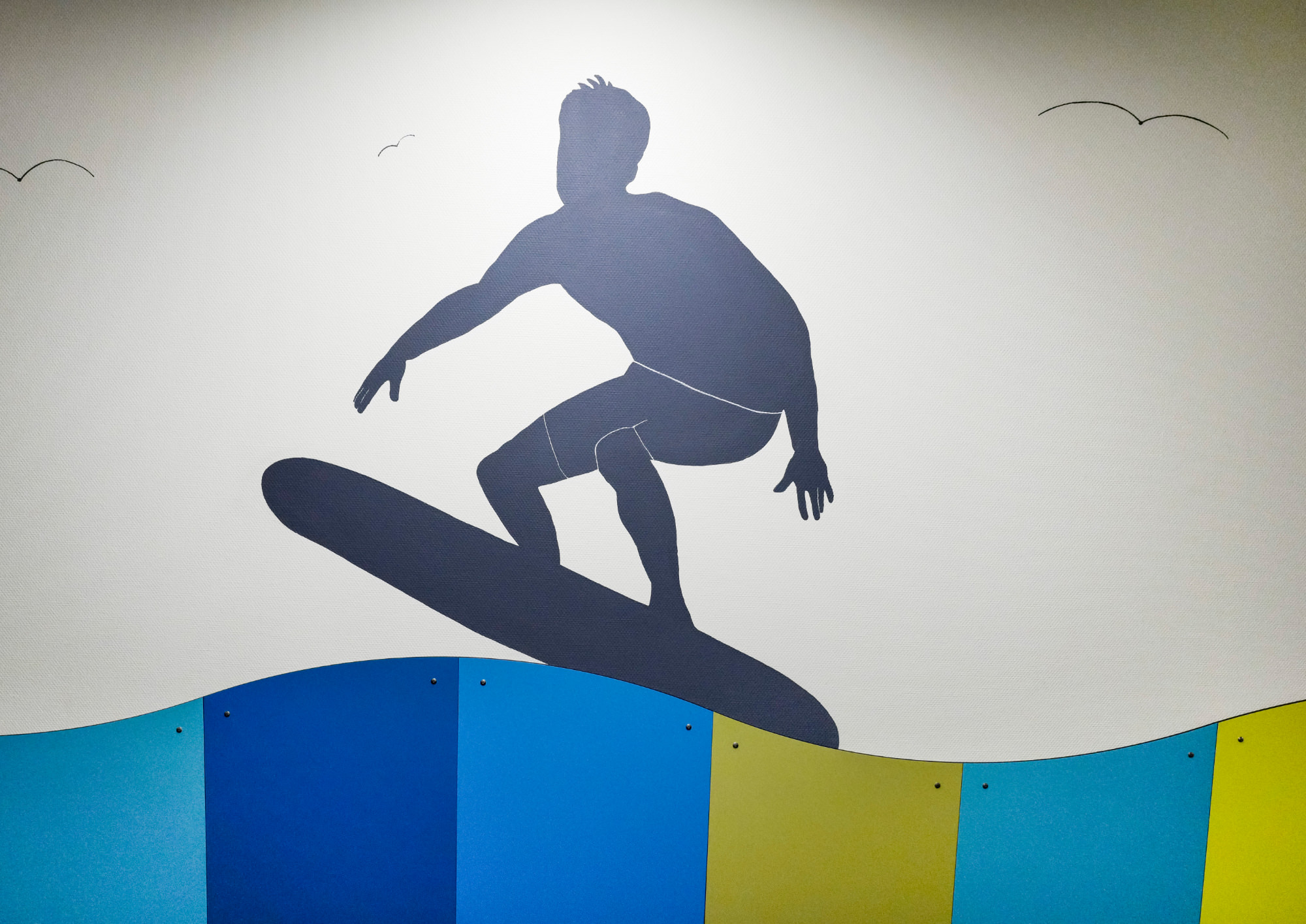 Surfer Wandmalerei