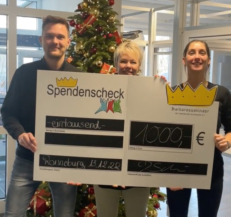 Spendenscheck grasmueck