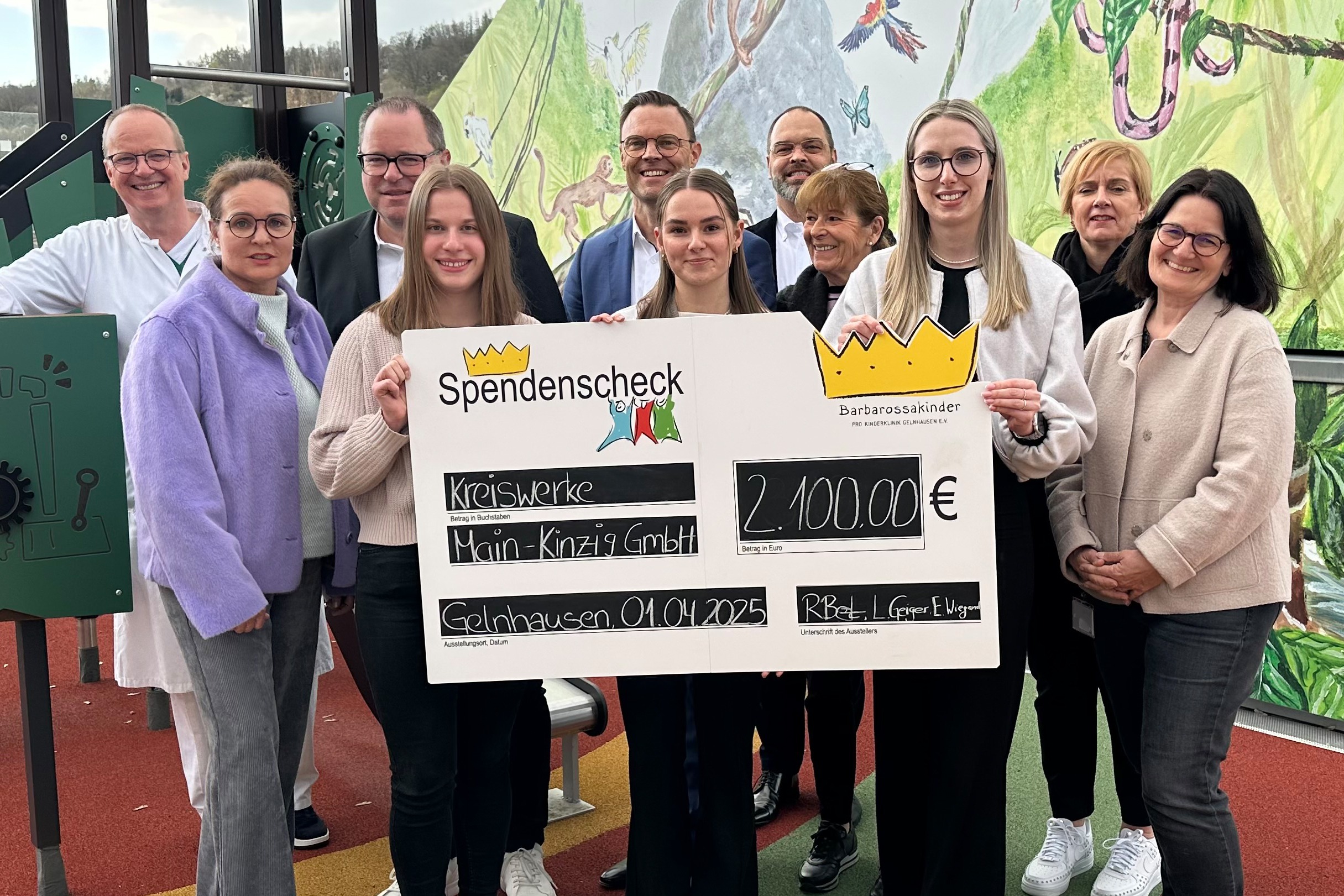 Auszubildende kreiswerke spenden